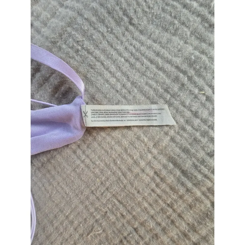 Intimately Free People Women Bra Large Lilac Lavender Bralette Wireless Light